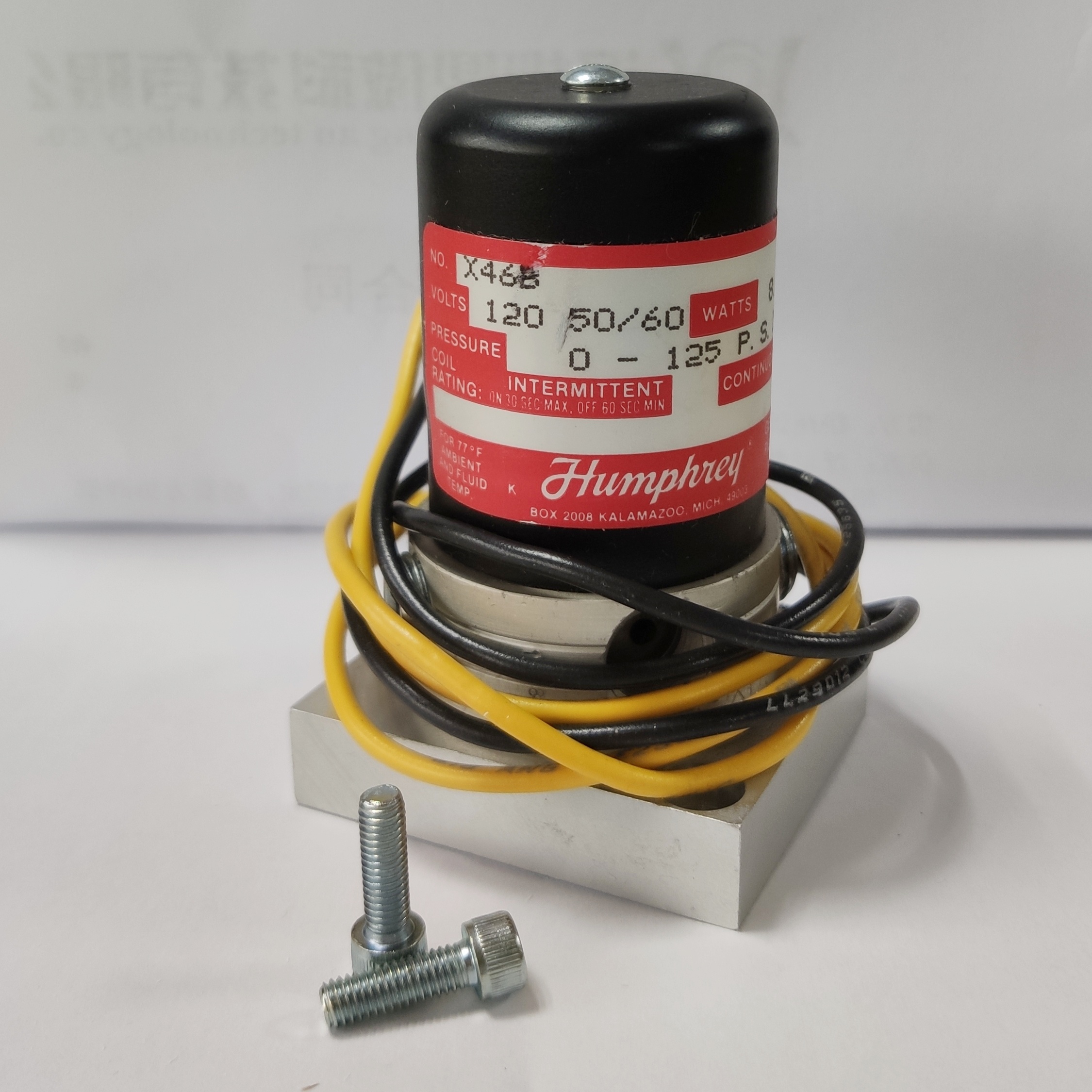 X46B(120VAC)电磁阀Solenoid valve